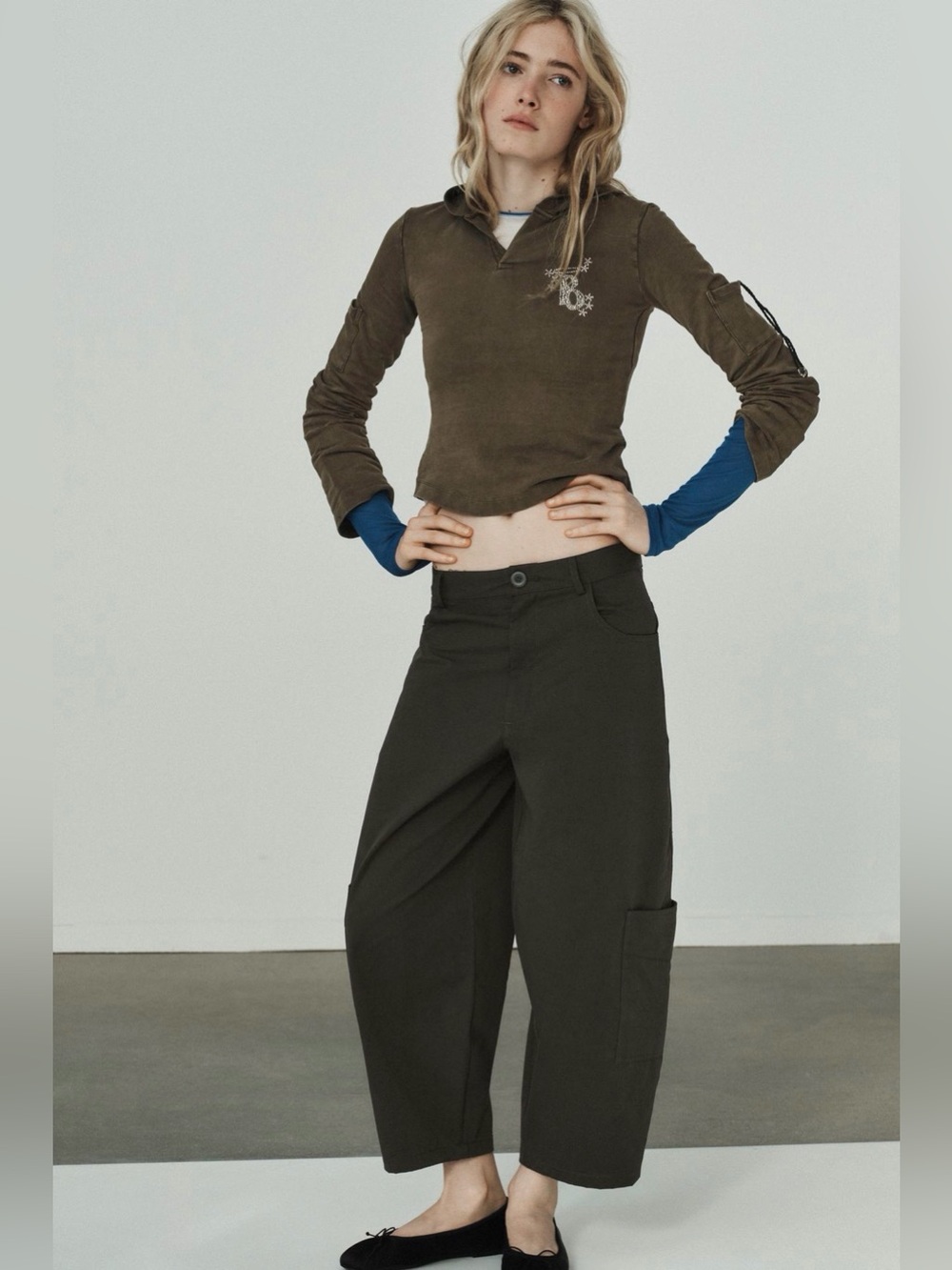 ZARA Volume Cargo Pants Size XS NWT
